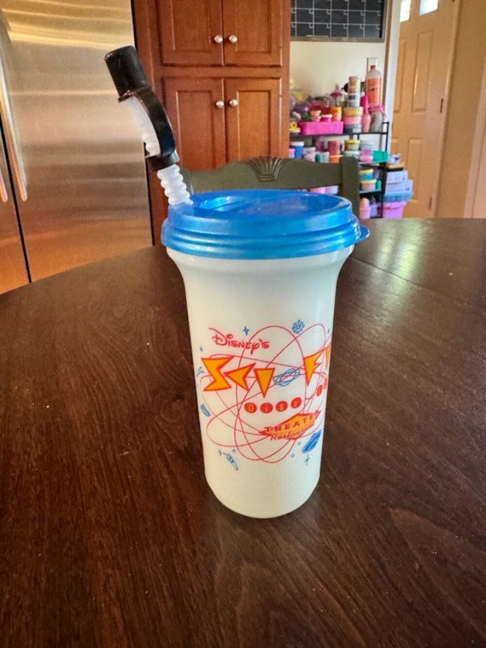 Vintage Disney Park's Sci-Fi Dine-In Theater Restaurant Glow in the Dark Cup